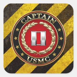 米海兵隊：キャプテン(USMC Capt) [3D] スクエアシール