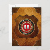 米海兵隊：キャプテン(USMC Capt) [3D] ポストカード (正面/裏面)