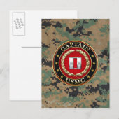 米海兵隊：キャプテン(USMC Capt) [3D] ポストカード (正面/裏面)