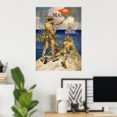 米海兵隊 ポスター (ホームオフィス)