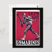 米海兵隊 ポストカード (正面/裏面)