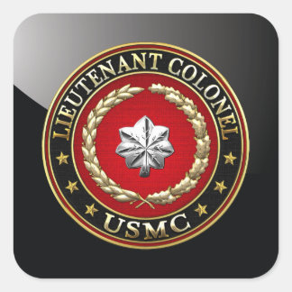 米海兵隊：中佐(USMC LtCol) [3D] スクエアシール