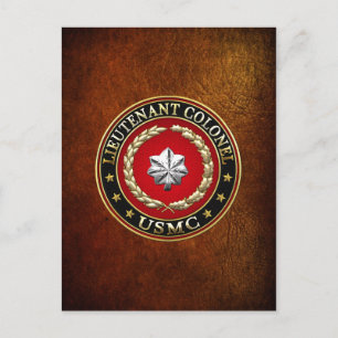 米海兵隊：中佐(USMC LtCol) [3D] ポストカード