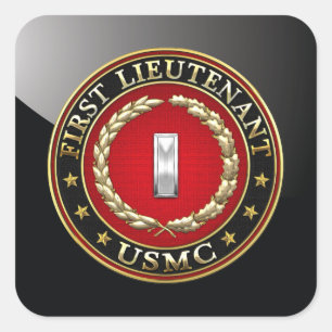 米海兵隊：中尉(USMC 1stLt) [3D] スクエアシール