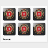 米海兵隊：中尉(USMC 1stLt) [3D] スクエアシール (シート)