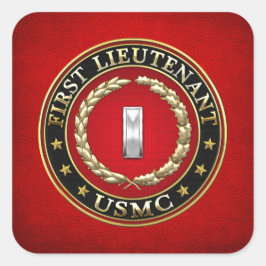 米海兵隊：中尉(USMC 1stLt) [3D] スクエアシール