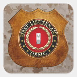 米海兵隊：中尉(USMC 1stLt) [3D] スクエアシール