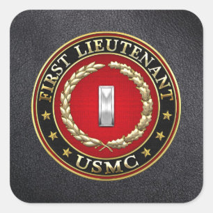 米海兵隊：中尉(USMC 1stLt) [3D] スクエアシール