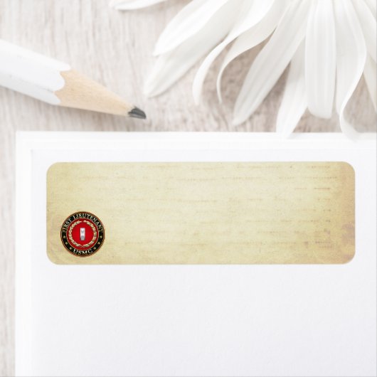 米海兵隊：中尉(USMC 1stLt) [3D] ラベル (インサイチュ)