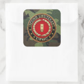 米海兵隊：中尉(USMC 2ndLt) [3D] スクエアシール (バッグ)
