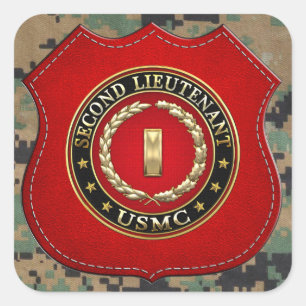 米海兵隊：中尉(USMC 2ndLt) [3D] スクエアシール