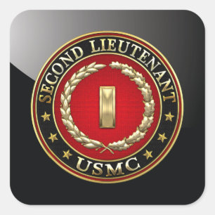 米海兵隊：中尉(USMC 2ndLt) [3D] スクエアシール