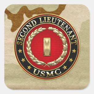 米海兵隊：中尉(USMC 2ndLt) [3D] スクエアシール