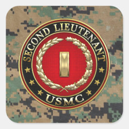 米海兵隊：中尉(USMC 2ndLt) [3D] スクエアシール