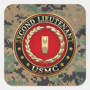米海兵隊：中尉(USMC 2ndLt) [3D] スクエアシール