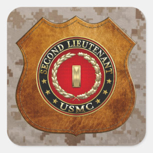 米海兵隊：中尉(USMC 2ndLt) [3D] スクエアシール