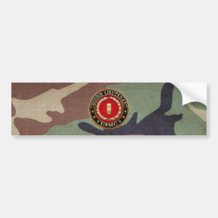 米海兵隊：中尉(USMC 2ndLt) [3D] バンパーステッカー