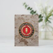 米海兵隊：中尉(USMC 2ndLt) [3D] ポストカード (スタンド正面)