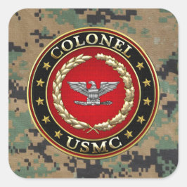 米海兵隊：大佐(USMC Col) [3D] スクエアシール