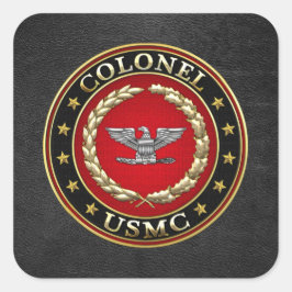 米海兵隊：大佐(USMC Col) [3D] スクエアシール