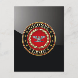 米海兵隊：大佐(USMC Col) [3D] ポストカード