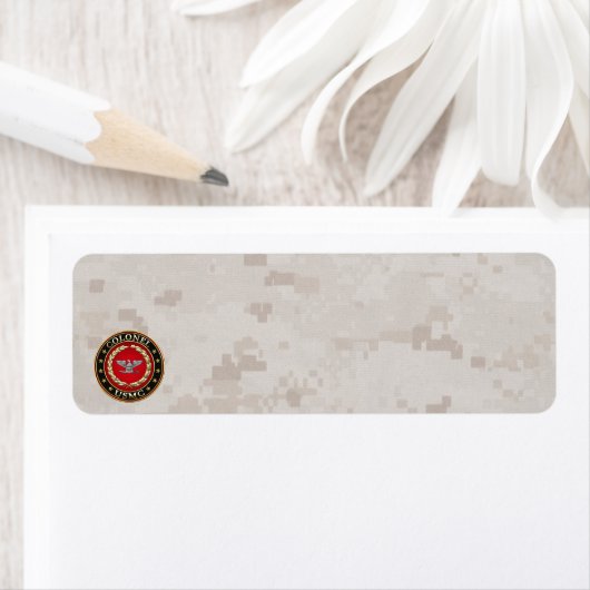 米海兵隊：大佐(USMC Col) [3D] ラベル (インサイチュ)