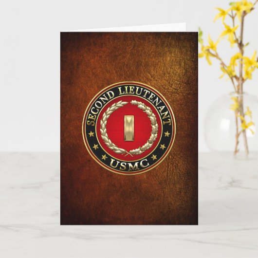 米海兵隊：少尉(2ndLt) [3D] カード (黄色い花)