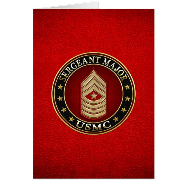 米海兵隊：軍曹専攻の(USMC SgtMaj) [3D] (正面)