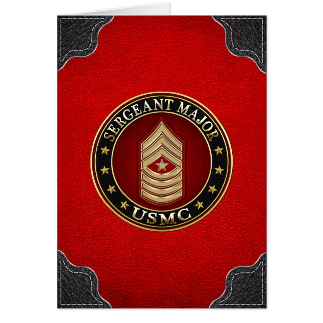 米海兵隊：軍曹専攻の(USMC SgtMaj) [3D] (正面)