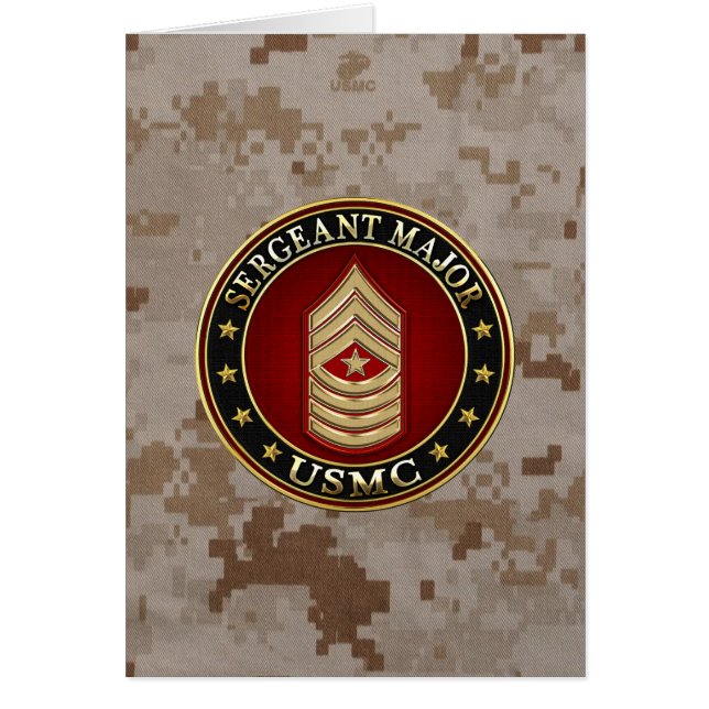 米海兵隊：軍曹専攻の(USMC SgtMaj) [3D] (正面)