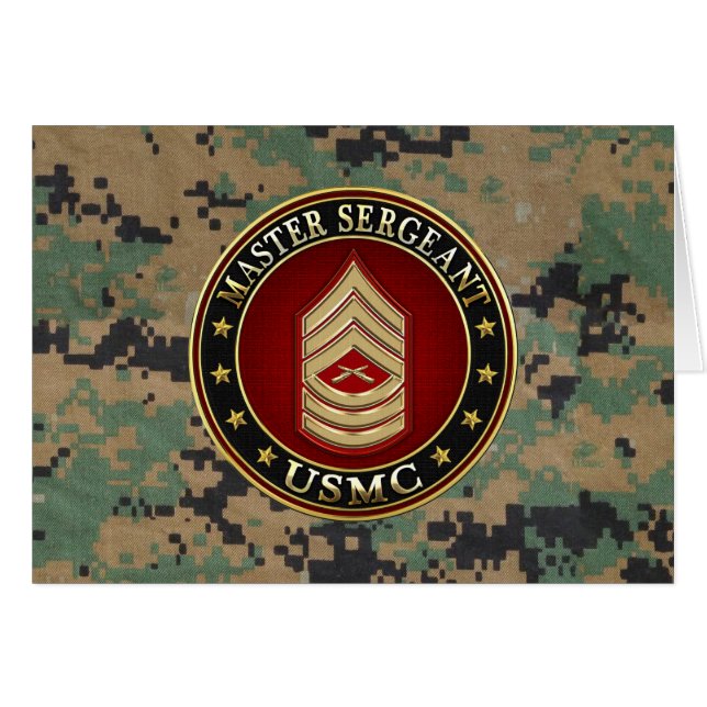 米海兵隊：軍曹(USMC MSgt) [3D] (正面横)