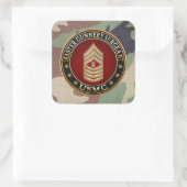 米海兵隊:銃撃軍曹長(USMC MGySgt) スクエアシール (バッグ)