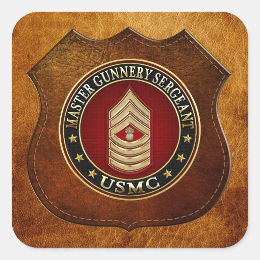 米海兵隊:銃撃軍曹長(USMC MGySgt) スクエアシール (正面)
