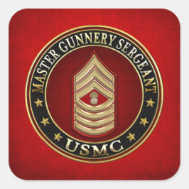 米海兵隊：銃撃軍曹長(USMC MGySgt) スクエアシール