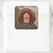 米海兵隊:銃撃軍曹長(USMC MGySgt) スクエアシール (バッグ)
