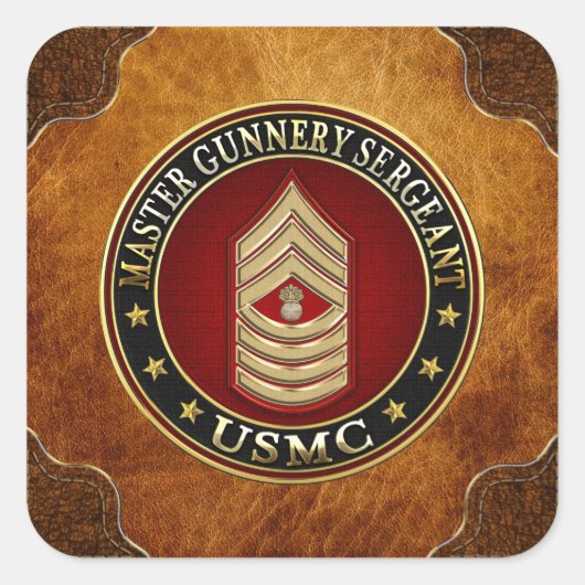 米海兵隊:銃撃軍曹長(USMC MGySgt) スクエアシール (正面)