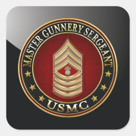 米海兵隊：銃撃軍曹長(USMC MGySgt) スクエアシール