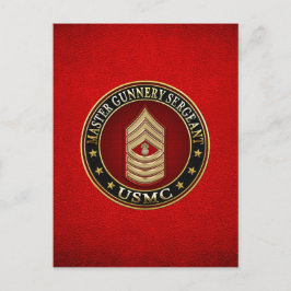 米海兵隊:銃撃軍曹長(USMC MGySgt) ポストカード