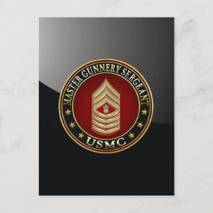 米海兵隊:銃撃軍曹長(USMC MGySgt) ポストカード
