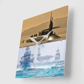 米海力 スクエア壁時計 (傾斜)