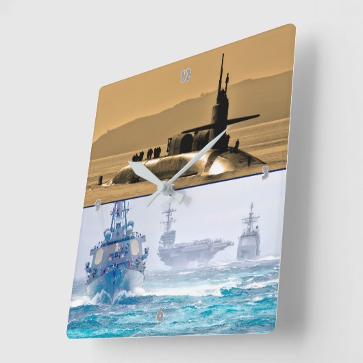 米海力 スクエア壁時計 (傾斜)