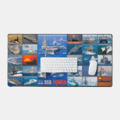 米海力 – 米海軍の艦船「モンタージュ」 デスクマット (キーボード&マウス)