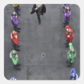 米海軍のレインボーサイドボーイ スクエアシール (正面)