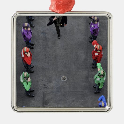 米海軍のレインボーサイドボーイ メタルオーナメント (正面)