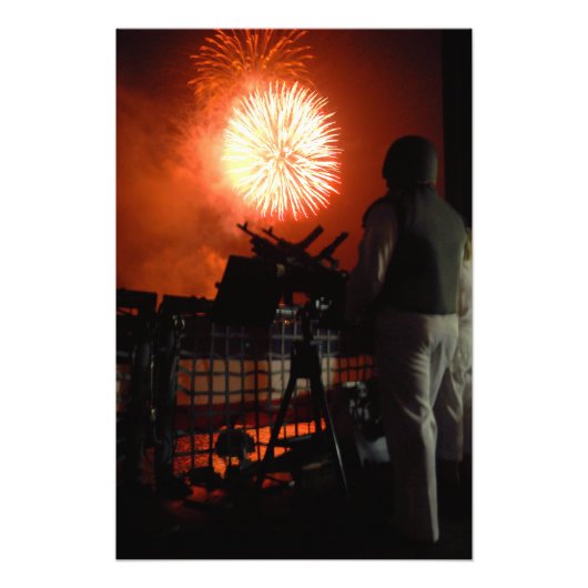 米海軍の独立記念日の花火が世界各地で フォトプリント            (正面)