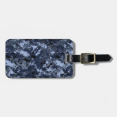 米海軍カモフラージュパーソナライズされた ラゲッジタグ (正面横)
