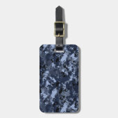 米海軍カモフラージュパーソナライズされた ラゲッジタグ (正面縦)