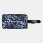 米海軍カモフラージュパーソナライズされた ラゲッジタグ (裏面横)