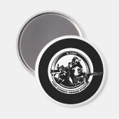 米海軍コンバットカメラ大西洋円磁石 マグネット (正面/裏面)