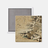 米海軍シービーがM-4およびM-16A2ライフルを発射 マグネット (正面/裏面)